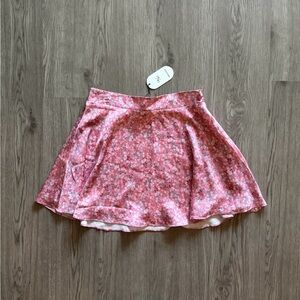 NWT Women's Pink Floral Skirt